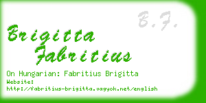 brigitta fabritius business card